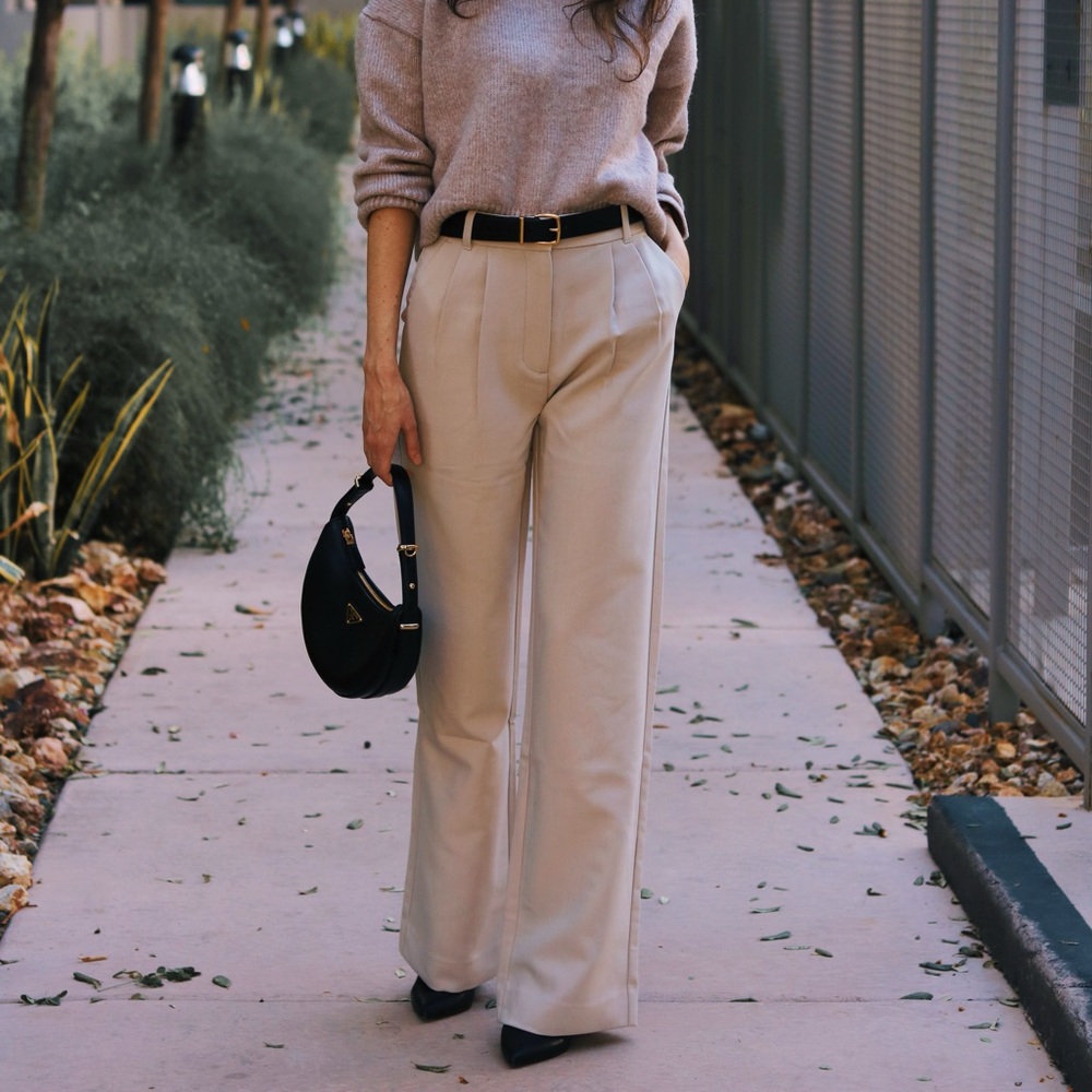 Abercrombie Beige Trouser Pants